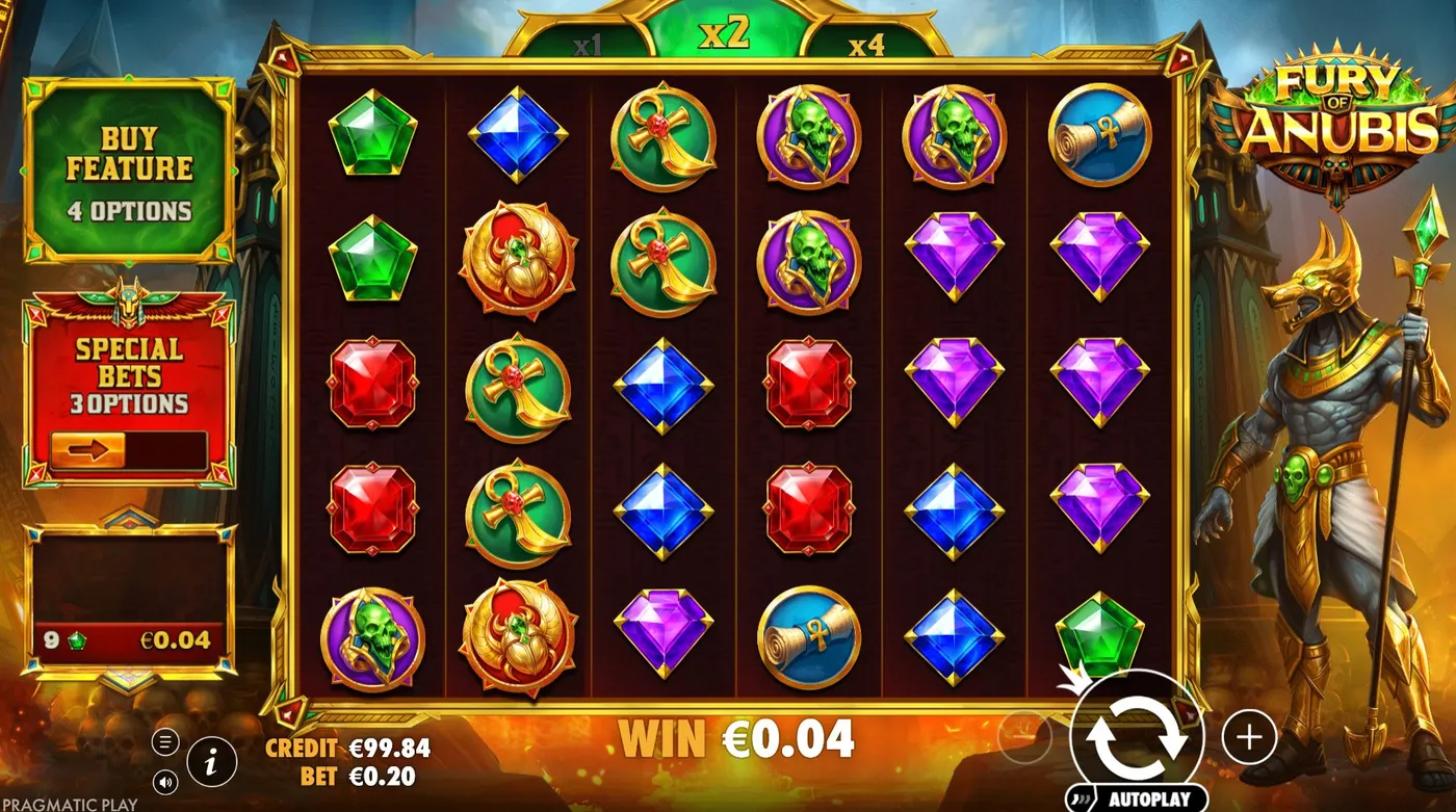 Fury of Anubis — скриншот игрового поля